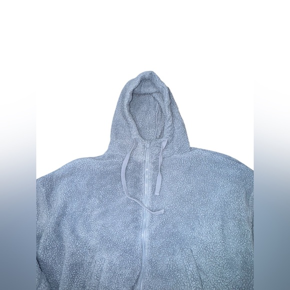 Aeropostale Cozy‎ Blue Sherpa Hoodie - Picture 6 of 8
